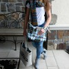 Pavilion Gift Company - Slate Sky - 18" x 11" Laser Cut Plaid Tote - Handbags - 3 of 4