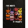 Seven Times Six Five Nights At Freddy's T-Shirt Men's Character Columns Horror Game Tee - 2 of 4