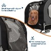 Dog Bike Trailer & Jogging Stroller – 2-in-1 Convertible Pet Bicycle Carrier for Medium & Large Dogs up to 88 lbs, 16" Air-Filled Tires, Black - 4 of 4