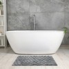 Unique Bargains Bathroom Non-Slip Geometric Soft Microfiber Washable Floor Mat - 2 of 4