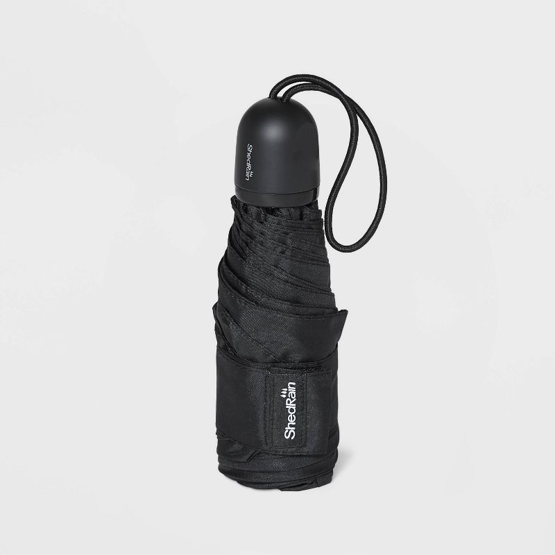 ShedRain Mini Manual Compact Umbrella - Black, 2 of 5