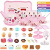 Tea Party Set , 49PCS Princess Tea Time Toys, Kitchen Pretend Playset, Montessori Toys - 3 of 4