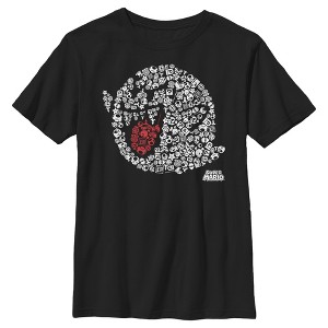 Boy's Nintendo Super Mario Boo Ghost Mosaic T-Shirt - 1 of 4