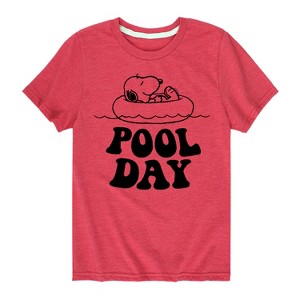 Boys' - Peanuts - Pool Day Short Sleeve Graphic T-Shirt - 1 of 4