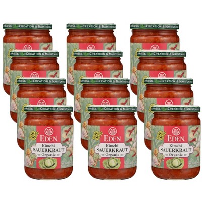 Eden Foods Organic Kimchi Sauerkraut - Case of 12/18 oz