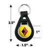 Batman Harley Quinn Diamond Logo Black Leather Keychain - 2 of 4
