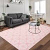 coucheta Washable Runner Rug, Modern Floral Entryway Carpet Non Slip Hallway Runners Indoor, Living Room Rug Low Pile Non-Shedding Carpe - 4 of 4