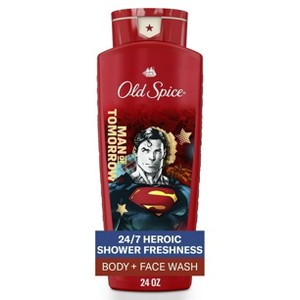 Old Spice Men’s 2-in-1 Body & Face Wash, Superman Edition, 24/7 Shower Fresh, Bright Citrus & Cosmos Scent, 24 oz - 1 of 4