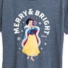 Women's - Disney - Merry And Bright Snow White Short Sleeve Graphic T-Shirt - 2 of 4