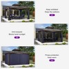Purple Leaf 12 'X 14' Courtyard Bronze Aluminum Frame Pavilion And Navy Blue Curtain Outdoor Hardtop Gazebo - 4 of 4