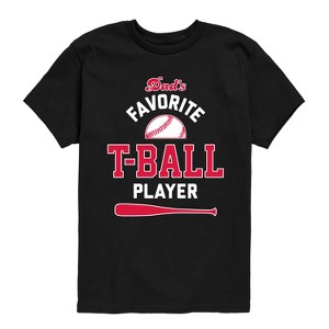 Boys' - Instant Message - Dad's Favorite T-Ball Player Short Sleeve Graphic T-Shirt - 1 of 4