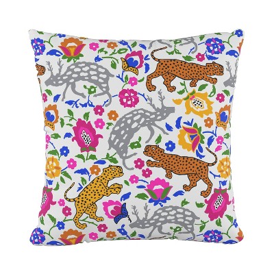 Leopard Print Square Throw Pillow - Skyline Furniture
