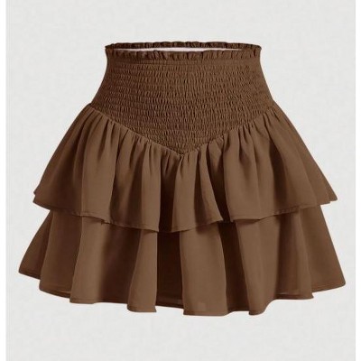 TIME HOLLOW Casual Summer A-Line Mini Skirt