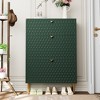 CLIHOME 24 Pair Entryway Shoe Storage Organizer Cabinet Flip Drawers Closet Shoe Rack Shelf Organizer - 2 of 4