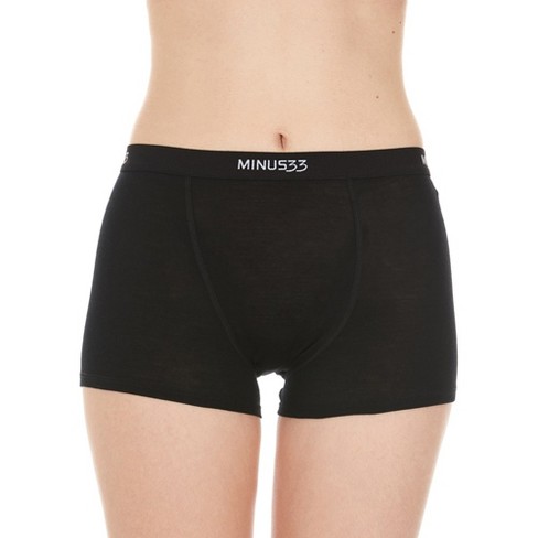 Minus33 Merino Wool Micro Weight - Women's Wool Boyshorts Woolverino Black  Xl : Target