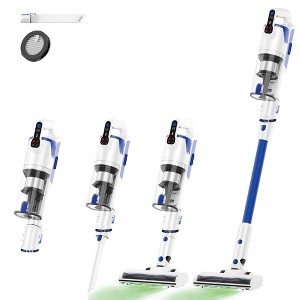 Whall Cordless Vacuum – Strong Brushless Motor, Removable 2500mAh Battery, Up to 45 Minutes, Perfect for Floors and Pets (Blue) - 1 of 4