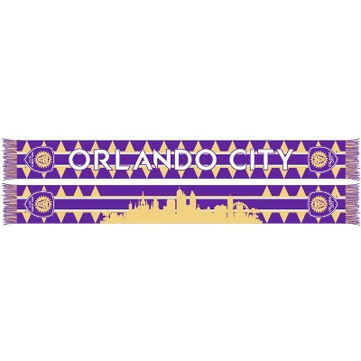 MLS Orlando City SC Purple Knit Skyline Scarf