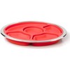 Appetizer Serving Fruit/Veggie Tray and Collapsible Party Platter with Lid - Easy to Clean, Portable, BPA Free, and Dishwasher Safe - 3 of 4