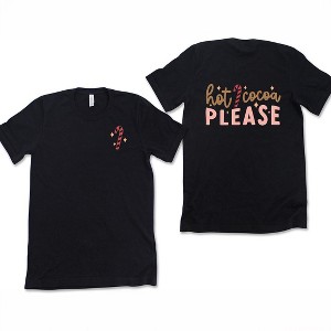 Simply Sage Market Women's Hot Cocoa Please Front and Back Short Sleeve Graphic Tee - 1 of 4