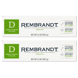 Rembrandt Deeply White & Peroxide Whitening Toothpaste - Peppermint - 1 of 4