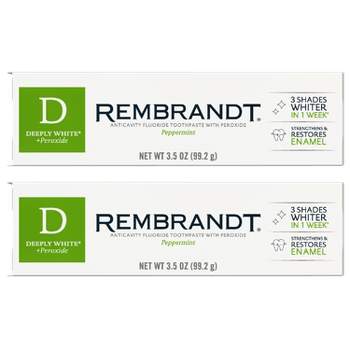 Rembrandt Deeply White & Peroxide Whitening Toothpaste - Peppermint