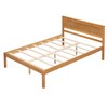 PAGED Twin Size Platform Bed with Headboard, Modern Sturdy Wooden Bed Frame with Wood Slats for Bedroom, Easy Assembly - 3 of 4