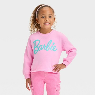 Toddler Girls Barbie Pullover Sweatshirt Pink 2T