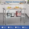 ROVSUN 48'' x 24'' Stainless Steel Table for Prep & Work, Metal Table with Undershelf for Kitchen Restaurant, Home - 3 of 4