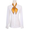 INSPIRE CHIC Women's Houndstooth Skinny Long Satin Silky Ribbon Neck Scarves 1Pc - 2 of 4