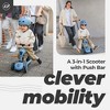 Scoot & Ride 2-in-1 Ride-On and Stand Push Kids Scooter with Adult Parent Push Bar for Toddlers Age 1 to 5, Highwaykick 1 Push & Go, Steel - 3 of 4