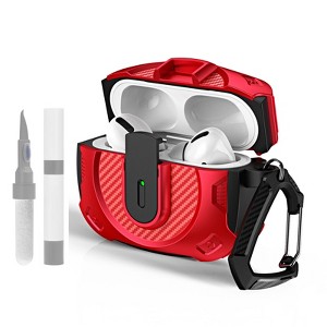 HTUTWOO for AirPods 4 Case, Compatible with MagSafe, Drop Protection Cover with Lanyard Compatible with AirPods 4th Generation Case, Black - 1 of 4