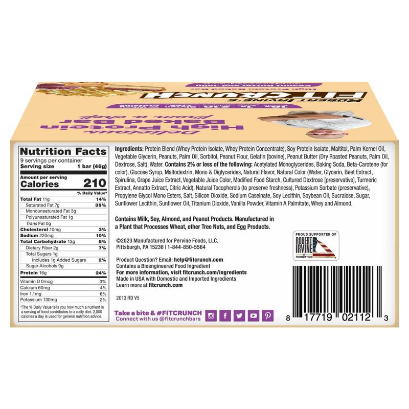 FITCRUNCH Peanut Butter and Jelly Baked Snack Bar, 5 of 6