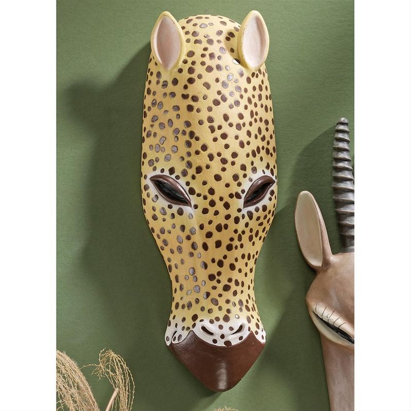 Design Toscano African Serengeti  Animal Wall Mask: Jaguar, 1 of 10