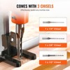 VEVOR Benchtop Mortise Machine, 370W, 1725 RPM Woodworking Mortising Machine, with 1/4-Inch 3/8-Inch 1/2-Inch Chisels Wooden Workbench, Orange - 4 of 4
