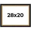 PosterPalooza | Embellished Brown Picture Frame - UV Acrylic, Backing Board, Hanging Hardware Included - 2 of 4