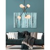 Elegant Lighting Axl 24 inch pendant in black and brass with white shade - 2 of 4