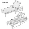 Outdoor Lounge Chair, D18 High-Density Foam Cushions, Chaise Lounge Chair With 3-Position Adjustable Backrest-Cuddlewood - 4 of 4