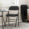 homfan  Folding Chairs With Padded Cushion and Back, Metal Frame Hold Up to 350 Lbs - 4 of 4