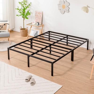 COMHOMA Metal Platform Bed Frame Heavy Duty with 14'' High Under Bed Storage Space