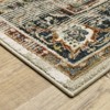 Victor Vintage Medallion Area Rug Beige/Blue - Captiv8e Designs - 2 of 4