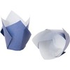 Juvale 100 Pack Medium Tulip Cupcake Liners, Baking Cups, Muffin Wrappers for Birthday Party, Wedding, Blue - 4 of 4