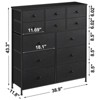 Hausource 12 Drawer Dresser Chest Storage Dresser Tall Cabinet for Bedroom Hallway - 3 of 4