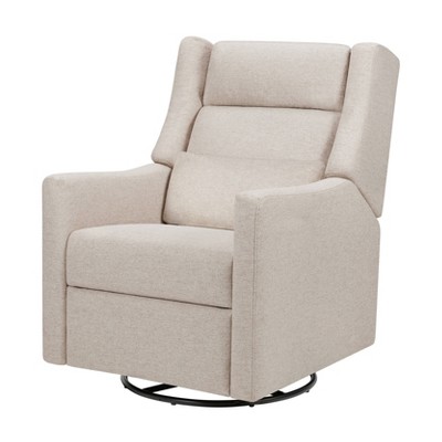 Babyletto Kiwi Plus Power Glider Recliner with Power Headrest - Performance Beach Eco-Weave