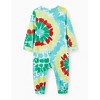 PATPAT Family Matching Christmas Pajamas, Tie Dye Pjs Sets with Snowman & Gingerbread, Includes Plaid Socks for Family - 3 of 4