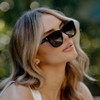 WMP Eyewear Women's Square Thick Frame Sunglasses - 2 of 3