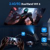 Mini Projector with WiFi and Bluetooth, 150" Portable Projector, 180°Adjustable Stand Smart Projector, 2.4G/5G/6G WiFi with Full HD 1080P - 4 of 4