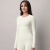 Anna-Kaci Active Women's Active Top with Crew Neckline Seamless Fitted Silhouette and Thumbhole Cuffs - 3 of 4