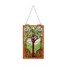 Chloe Lighting Olea Tiffany-Glass "fruits Of Life" Window Panel 20X32 - 3 of 4