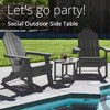 Arceso Adirondack Outdoor Side Table, 2-Tier HDPS Patio End Table Weather Resistant, Morden Side Table for Patio, Pool, Porch - 3 of 4