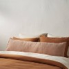 Lumbar Textured Chambray Cotton Bed Decorative Throw Pillow  - Casaluna™ - 2 of 4